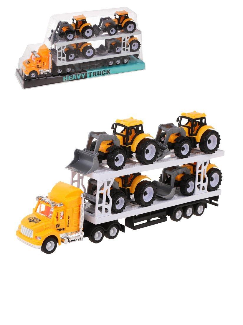 Игровой набор Автовоз, в комплекте автовоз инерционный, трактор инерционный
4шт, в ассортименте