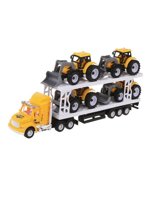 Игровой набор Автовоз, в комплекте автовоз инерционный, трактор инерционный
4шт, в ассортименте