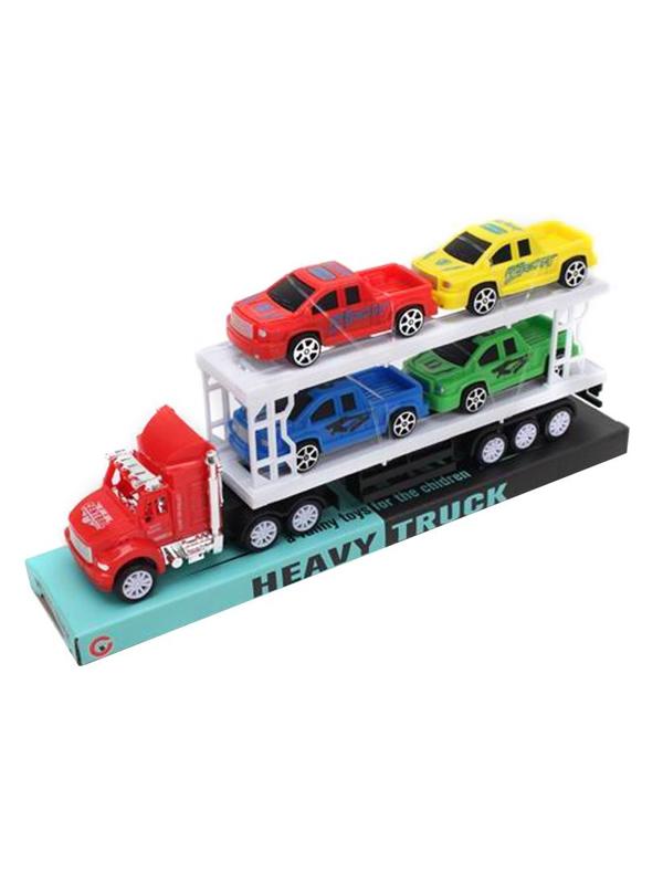 Игровой набор Автовоз, в комплекте автовоз инерционный, машины 4шт., в
ассортименте