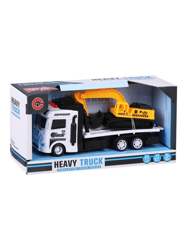 Игровой набор Автовоз, свет, звук, в комплекте автовоз инерционный,
экскаватор, тестовые элементы питания AG10*3шт., коробка, в ассортименте