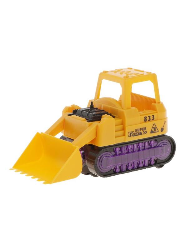 Бульдозер эл., свет, звук, эл.пит.АА*3шт.не вх.в комплект, коробка