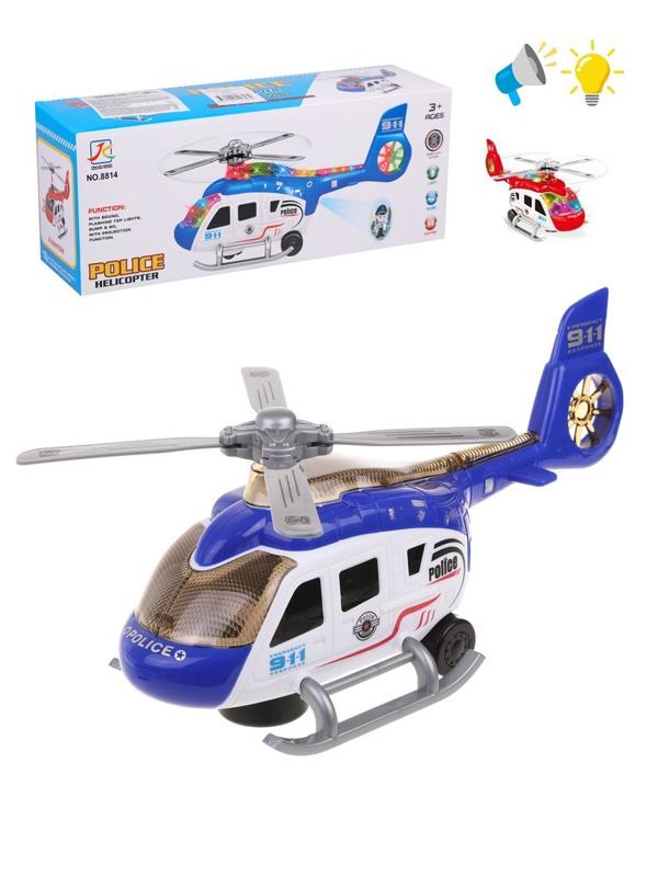 Вертолёт эл., свет, звук, проекция, эл.пит.АА*3шт.не вх.в комплект, коробка, в
ассортименте