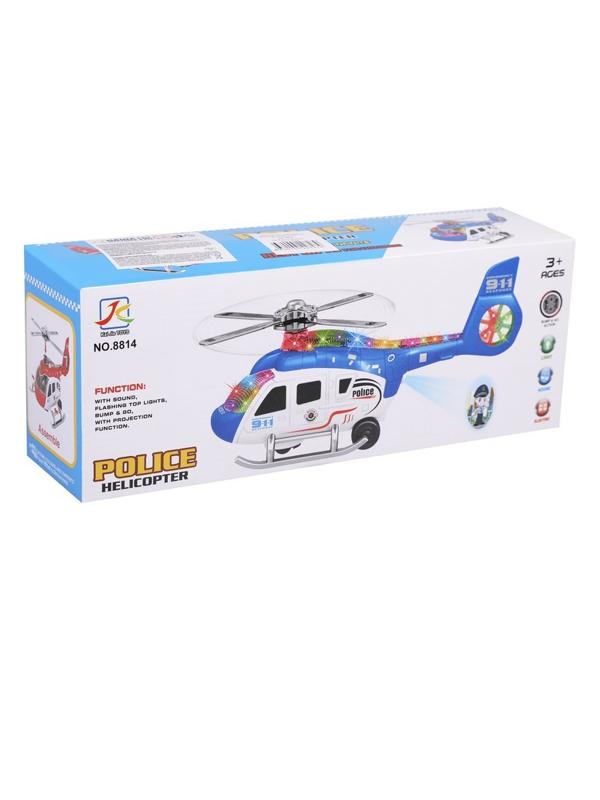 Вертолёт эл., свет, звук, проекция, эл.пит.АА*3шт.не вх.в комплект, коробка, в
ассортименте