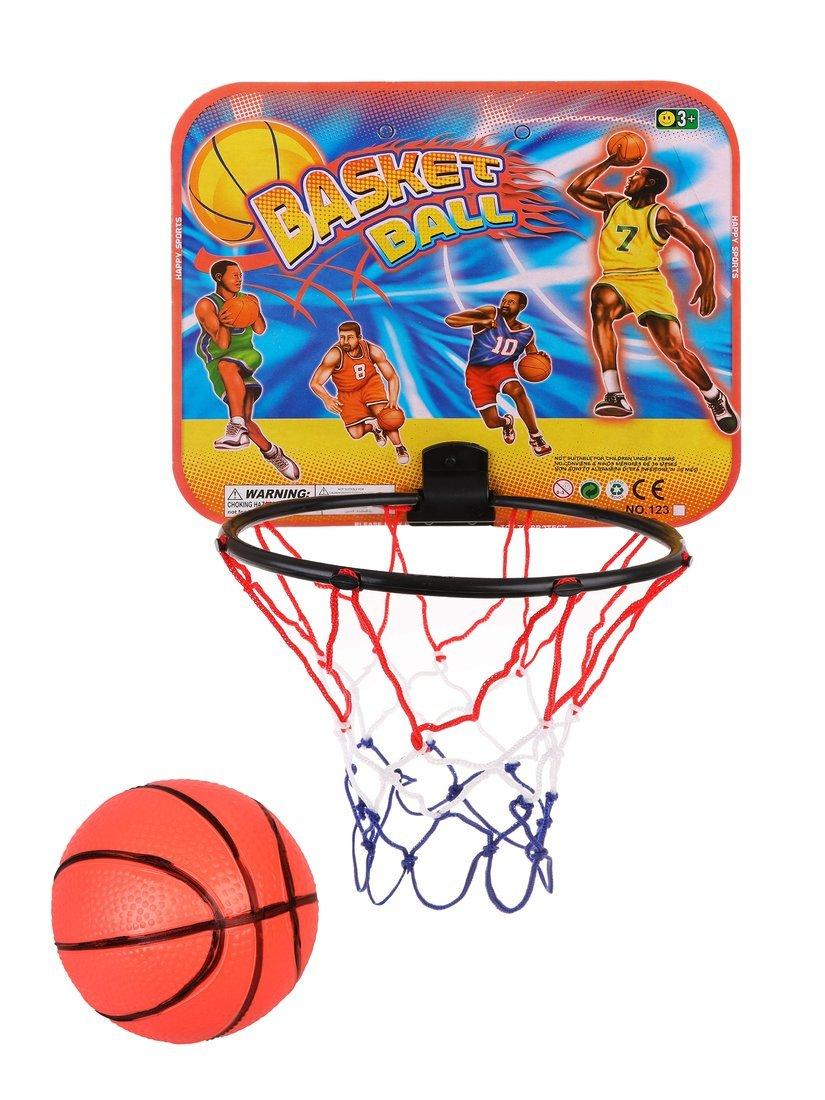 Набор для игры в баскетбол, щит 29х35х10 с кольцом, мяч