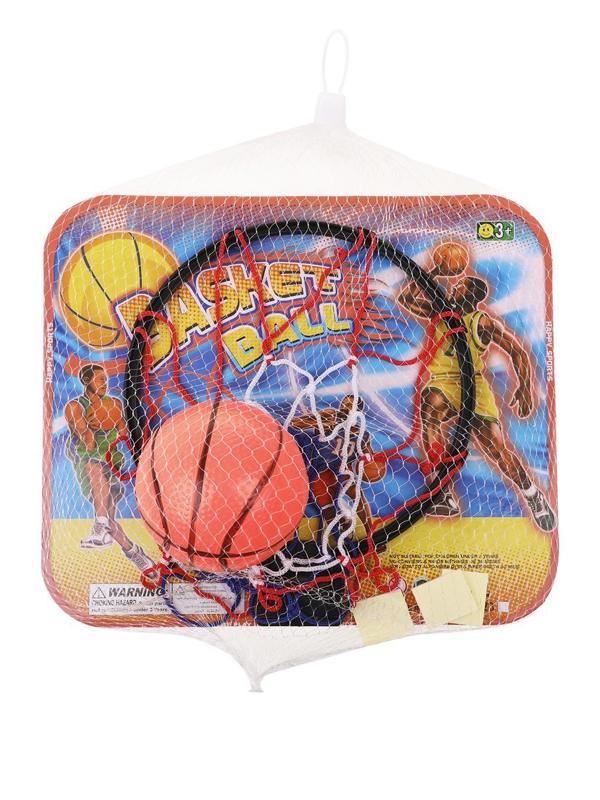 Набор для игры в баскетбол, щит 29х35х10 с кольцом, мяч