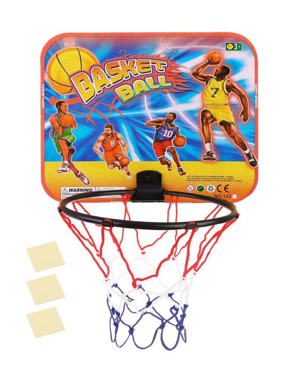 Набор для игры в баскетбол, щит 29х35х10 с кольцом, мяч