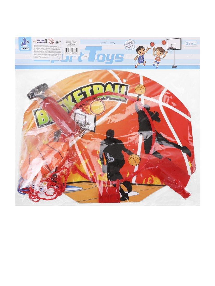 Набор для игры в баскетбол, щит 42х33 с кольцом, мяч ф11,5, насос с иглой