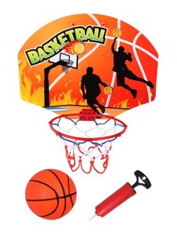 Набор для игры в баскетбол, щит 42х33 с кольцом, мяч ф11,5, насос с иглой
