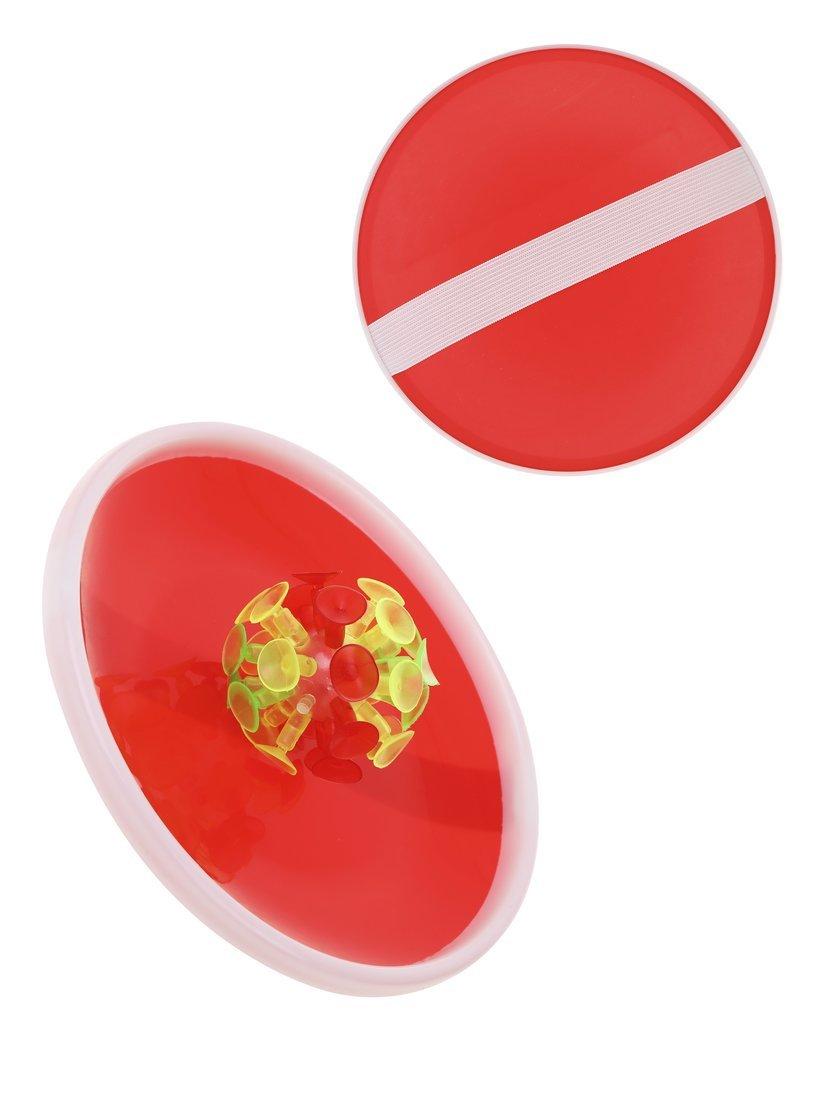 Подвижная игра поймай мячик: ловушка с липучкой 2шт., шарики 1 шт., в ассорт.