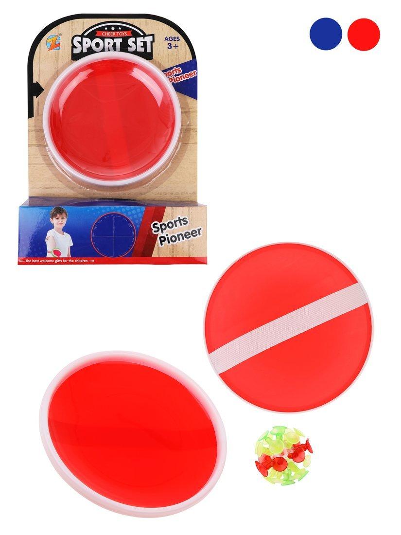 Подвижная игра поймай мячик: ловушка с липучкой 2шт., шарики 1 шт., в ассорт.