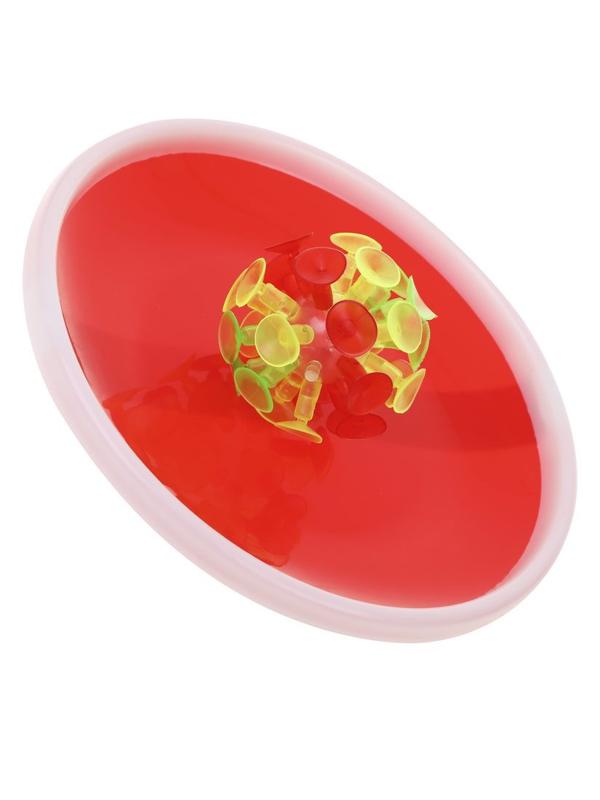 Подвижная игра поймай мячик: ловушка с липучкой 2шт., шарики 1 шт., в ассорт.