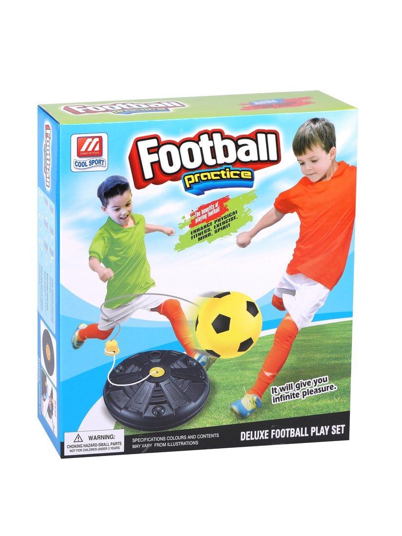 Детская игра набор футбольный тренировочный Практикуй удар: мяч, резинка и
платформа.