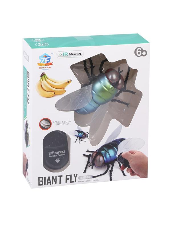 Муха р/у, ползает, свет, 2 канала, эл.пит. 3*AG13, пульт 3*AG13, вх.в компл.,
кор.