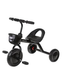 Велосипед 3 кол. Moby Kids Енотик, 9/7 кол. EVA, чёрный.