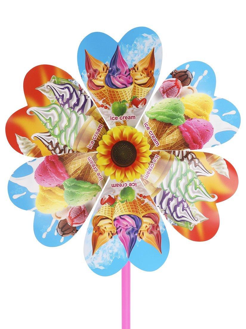 Вертушка Цветик 22 см. держатель 28 см., в ассорт.