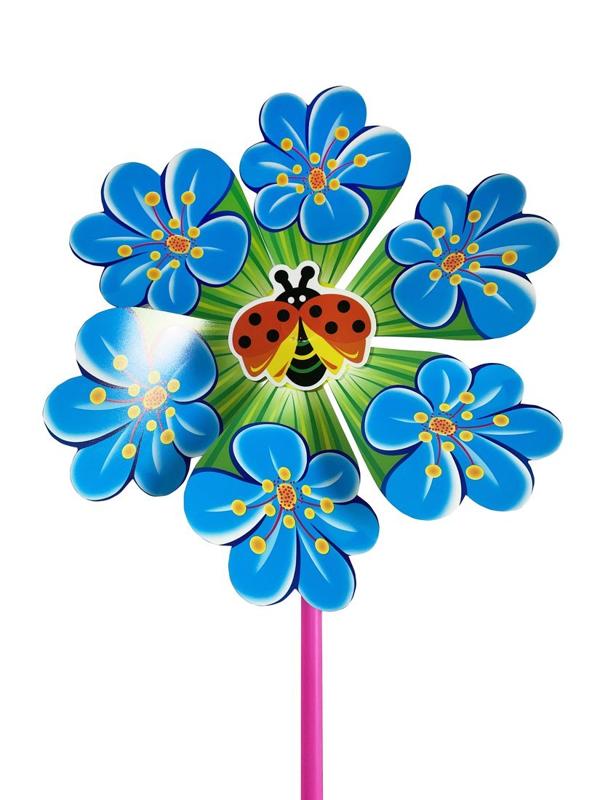 Вертушка Цветик 22 см. держатель 28 см., в ассорт.