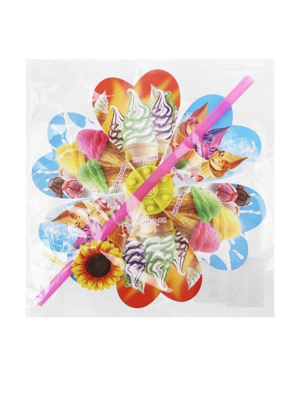 Вертушка Цветик 22 см. держатель 28 см., в ассорт.