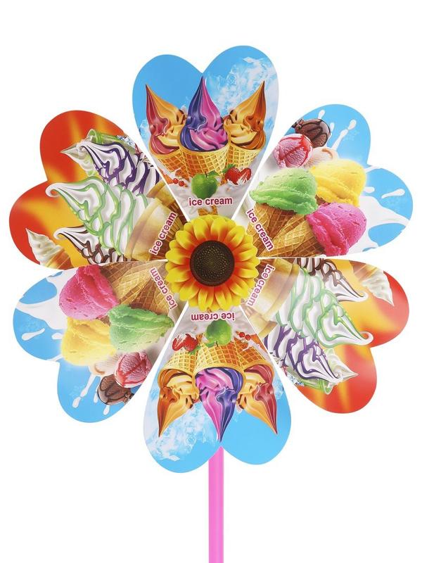 Вертушка Цветик 22 см. держатель 28 см., в ассорт.