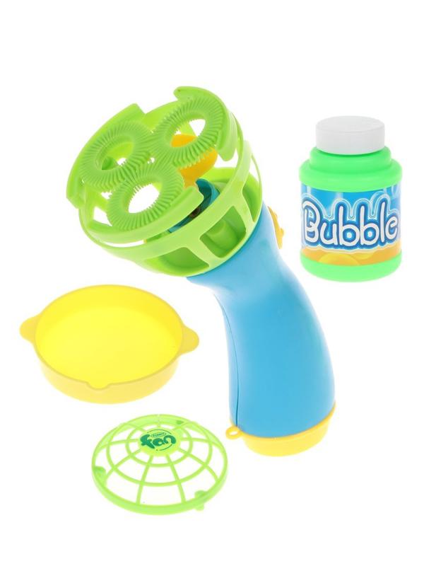 Мыл.пуз. Бластер на бат. 14х12 см., 60 мл., эл. пит. АА* 2 шт. (не в компл.).
В ассорт.