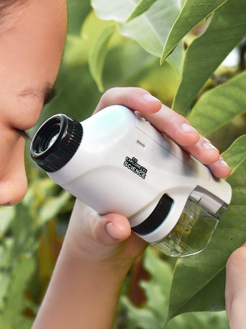 Микроскоп, свет, эл. пит. АААх2 не вх. в компл., коробка, в ассорт.