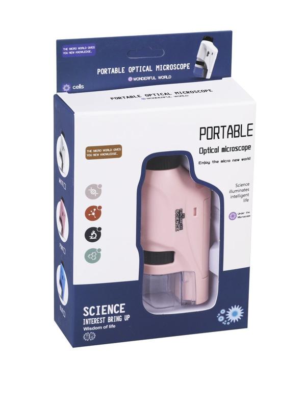 Микроскоп, свет, эл. пит. АААх2 не вх. в компл., коробка, в ассорт.