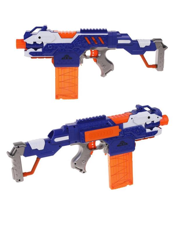 Автомат эл., в комплекте: м/пули 20шт., эл.пит. АА*4шт.не входят в комплект,
коробка