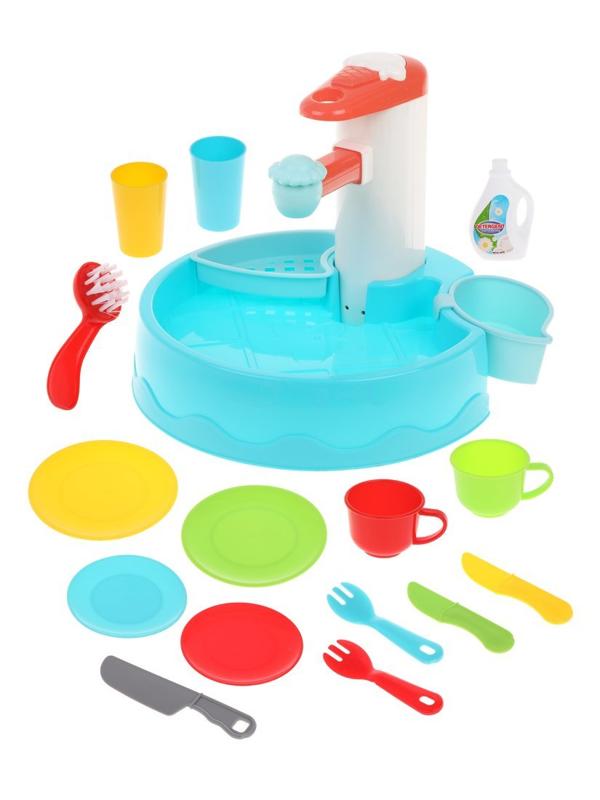 Игр.наб. Бытовая техника, вода, в компл. предм. 19шт., эл.пит. ААх3шт. не вх.
в компл., кор.