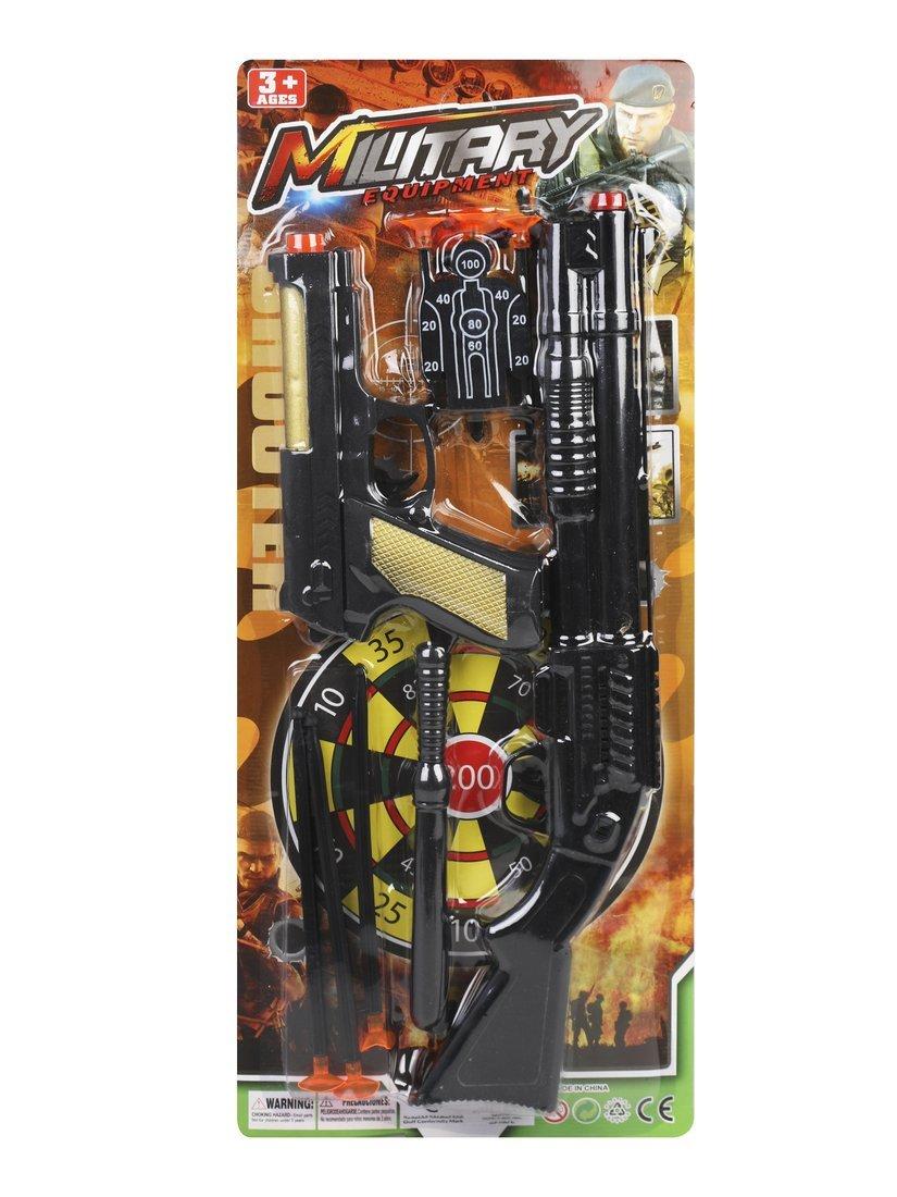 Игр.набор Военный, в комплекте: предметов 4шт., стрелы 6шт., блистер