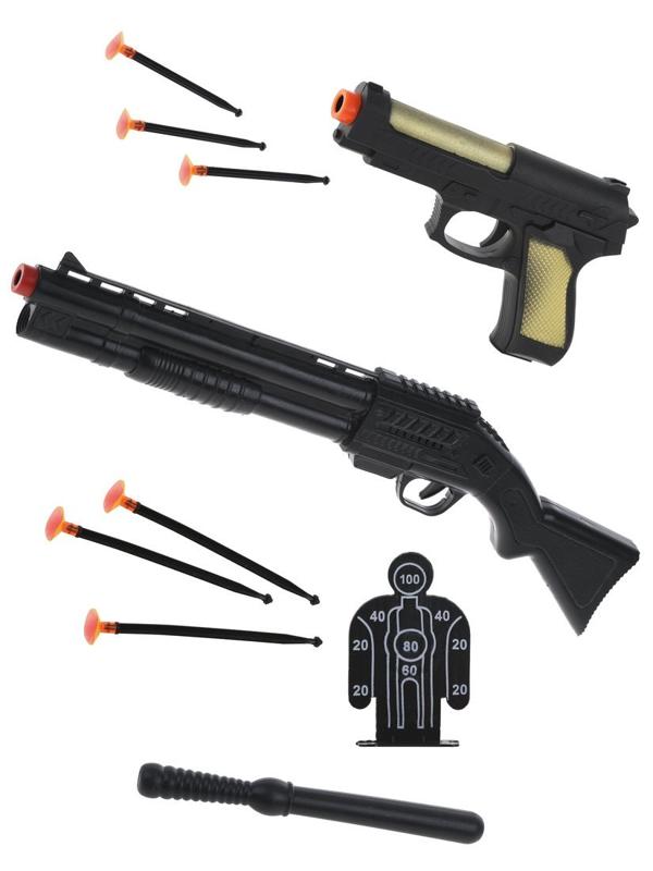 Игр.набор Военный, в комплекте: предметов 4шт., стрелы 6шт., блистер