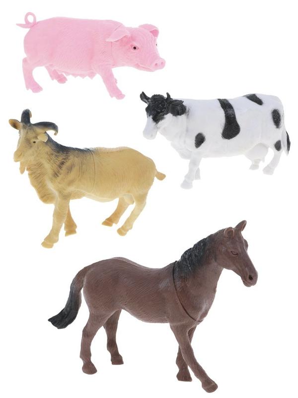 Набор фигурок Домашние животные, 8 предм., пакет