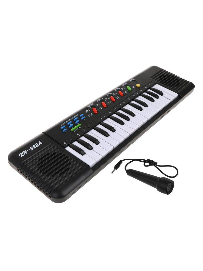 Музыкальный инструмент: Синтезатор, звук, 32 клавиши, микрофон, эл. пит. ААх3
не вх. в комплект, коробка