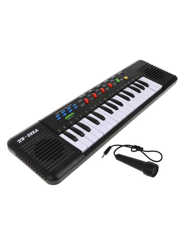 Музыкальный инструмент: Синтезатор, звук, 32 клавиши, микрофон, эл. пит. ААх3
не вх. в комплект, коробка