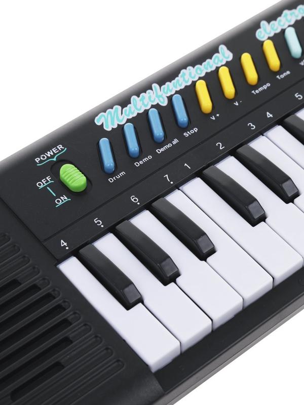 Музыкальный инструмент: Синтезатор, звук, 32 клавиши, микрофон, эл. пит. ААх3
не вх. в комплект, коробка