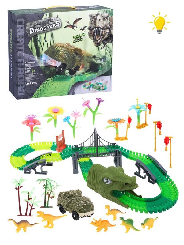 Игровой набор Автотрек, в комплекте: деталей-предметов 202шт., элемент питания
АА*1шт. не входит в комплект, коробка