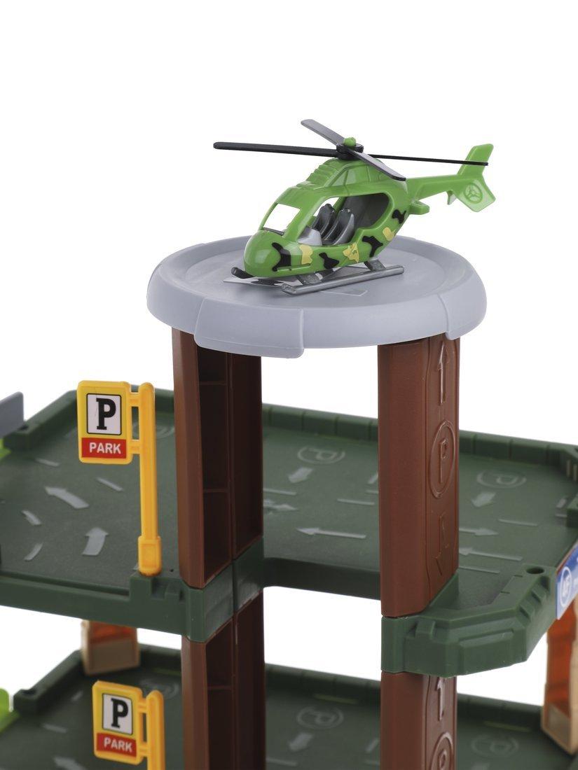 Игровой набор Паркинг, в комплекте: деталей 71шт., транспорт 3шт., фигурки
3шт., наклейка, коробка