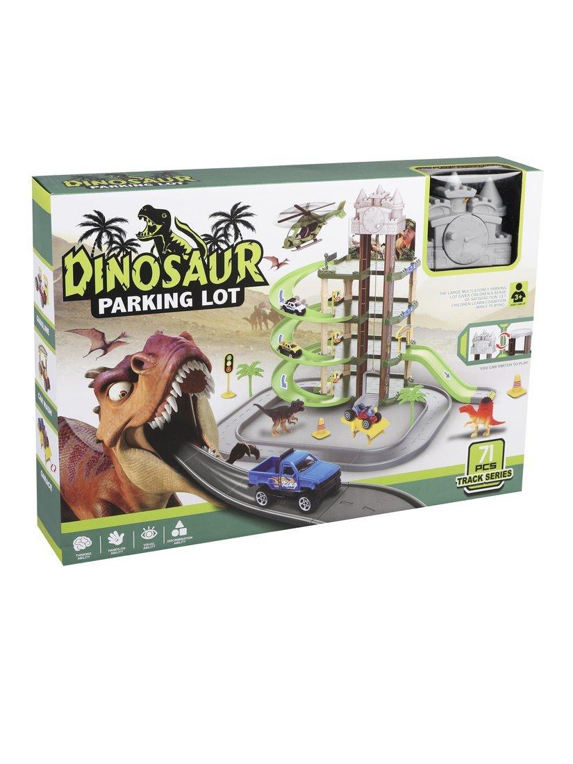 Игровой набор Паркинг, в комплекте: деталей 71шт., транспорт 3шт., фигурки
3шт., наклейка, коробка