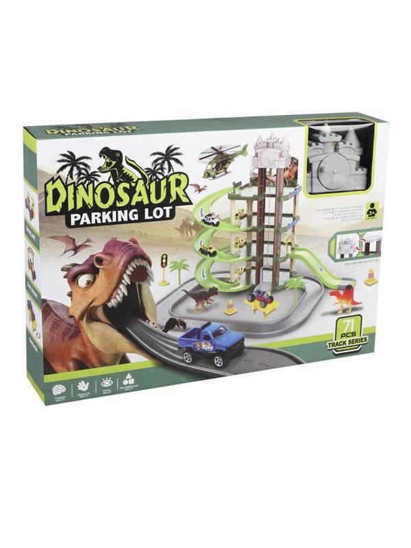 Игровой набор Паркинг, в комплекте: деталей 71шт., транспорт 3шт., фигурки
3шт., наклейка, коробка