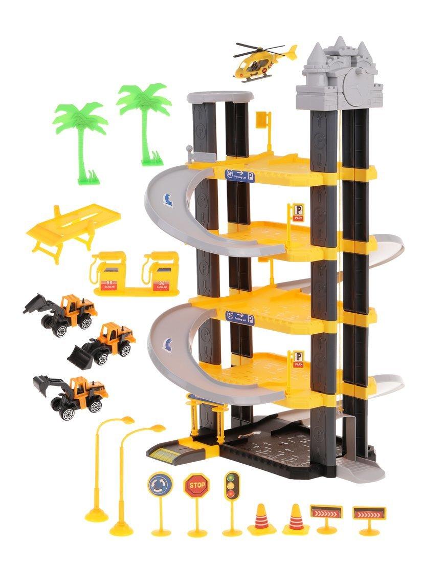 Игровой набор Паркинг, в комплекте: деталей 63шт., транспорт 4шт., наклейка,
коробка