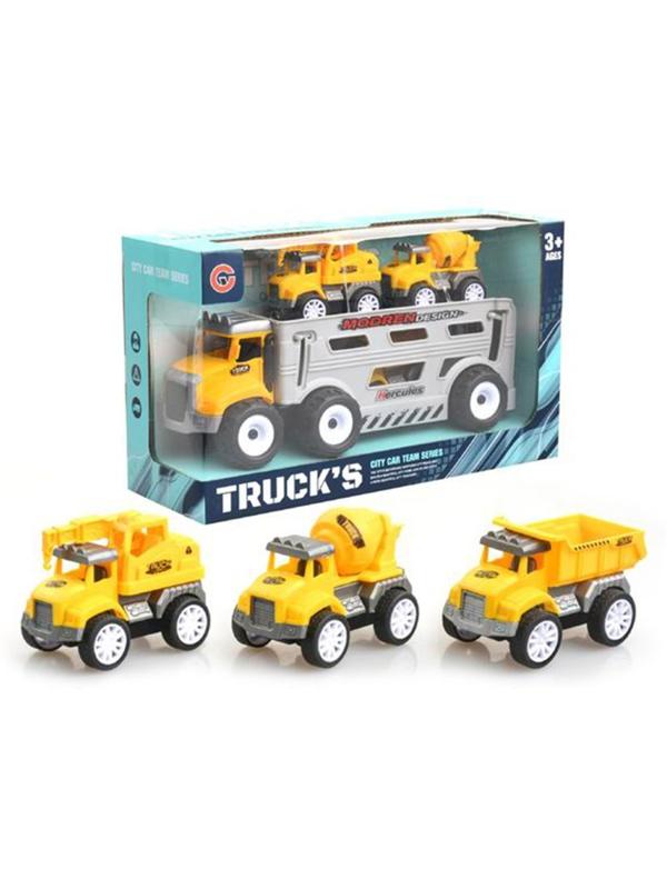 Игровой набор Автовоз, свет, звук, в комплекте: автовоз инерционный, транспорт
инерционный 3шт., коробка