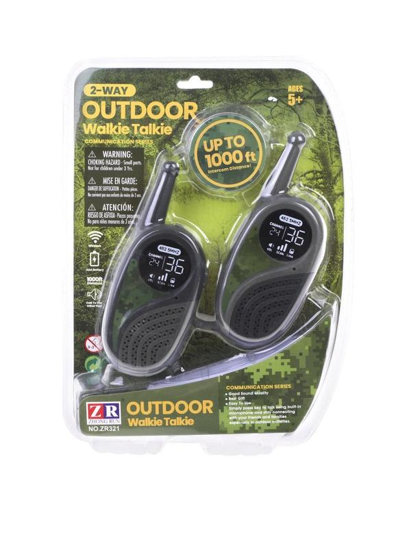 Рации эл., 2 шт., свет, звук, эл.пит. АААх6 шт. не вх.в комплект, блистер