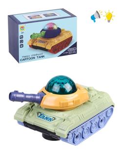 Танк, свет, звук, элементы питания AA*2шт. не входят в комплект, коробка