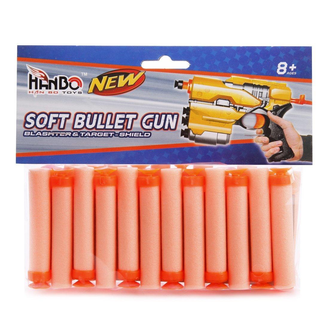 Набор мягких пуль с присосками, в комплекте 24 шт