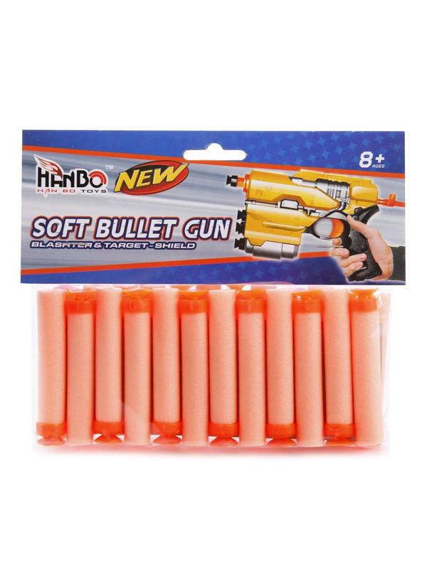 Набор мягких пуль с присосками, в комплекте 24 шт