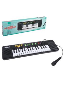 Музыкальный инструмент: Синтезатор, 32 клавиш, микрофон, эл. пит. ААх4 не вх.
в комплект, коробка