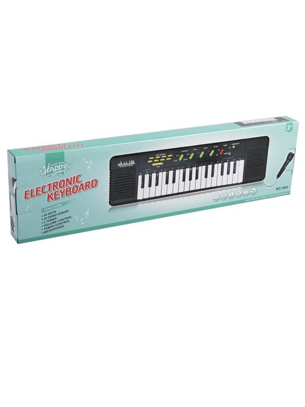 Музыкальный инструмент: Синтезатор, 32 клавиш, микрофон, эл. пит. ААх4 не вх.
в комплект, коробка