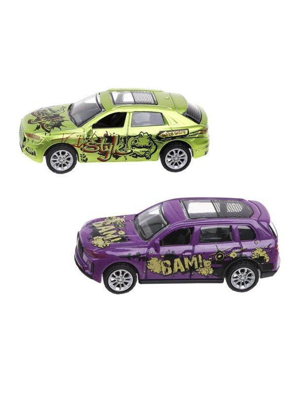 Набор машин металлических, инерционных, 2шт., коробка, в ассортименте