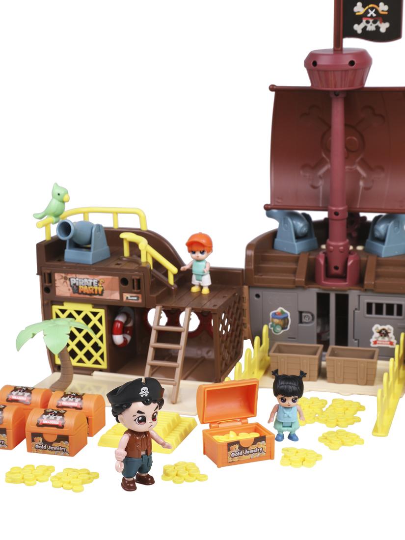 Игровой набор Пираты, звук, 55 предм., эл. пит. АААх3 не вх. в комл., коробка