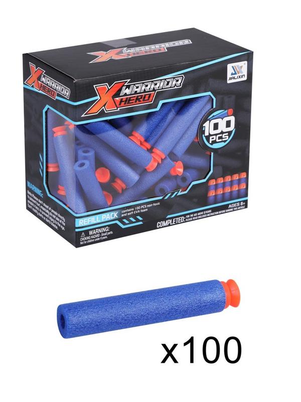 Набор пуль, мягкие пули с присосками 100 шт., коробка