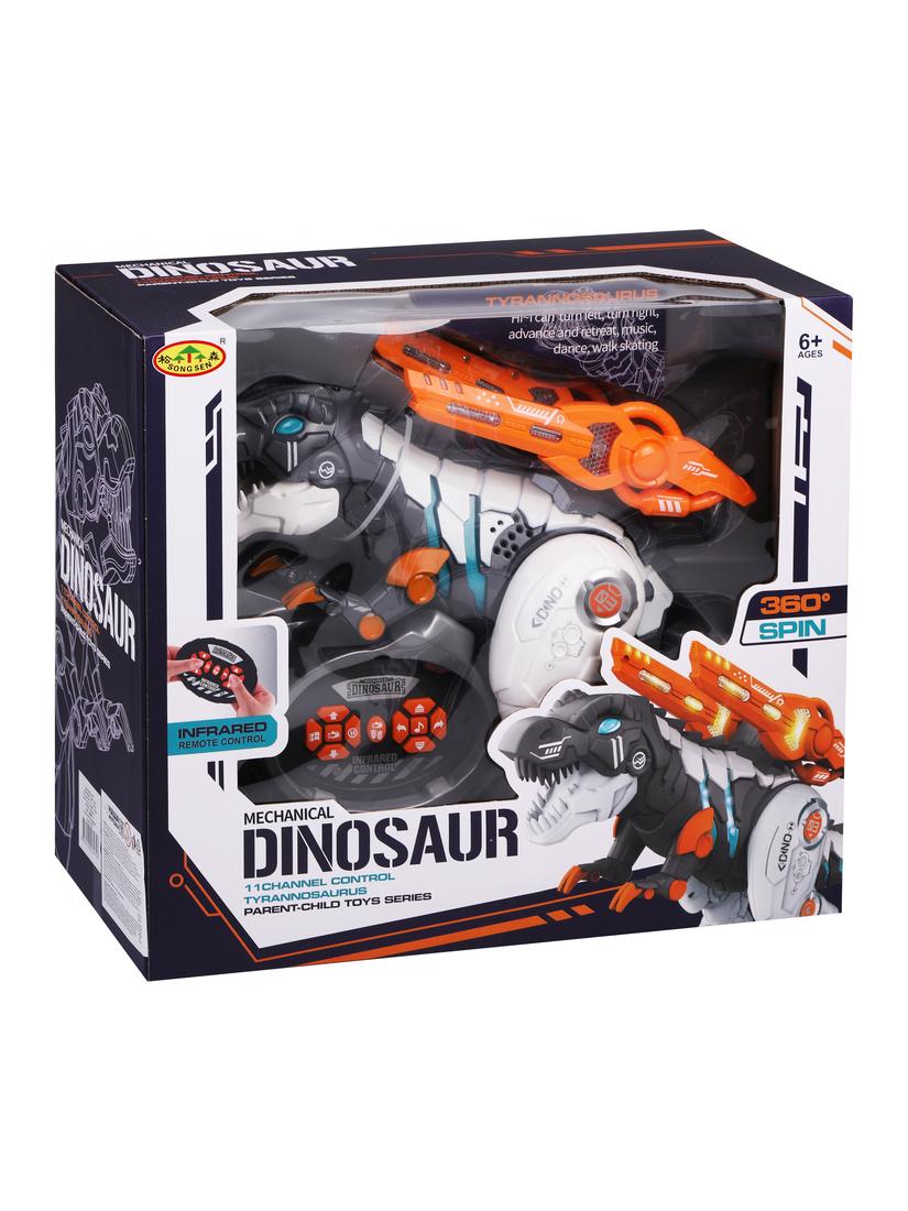Динозавр на ИК управлении, свет, звук, встр. аккум. 3,7V, эл.пит. AАх2 не вх.
в компл., USB кабель, коробка, в ассортименте