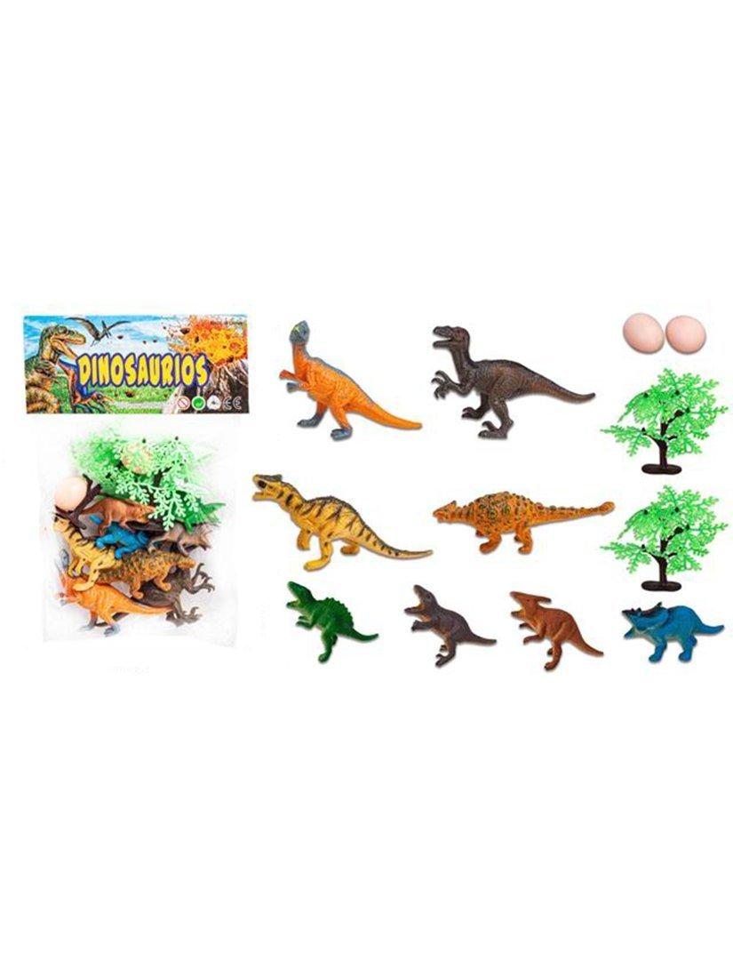 Игр. набор Парк динозавров, 12 предм., пакет